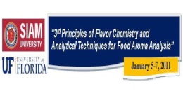 3rd Principles of Flavor Chemistry and Analytical Techniques for Food Aroma Analysis